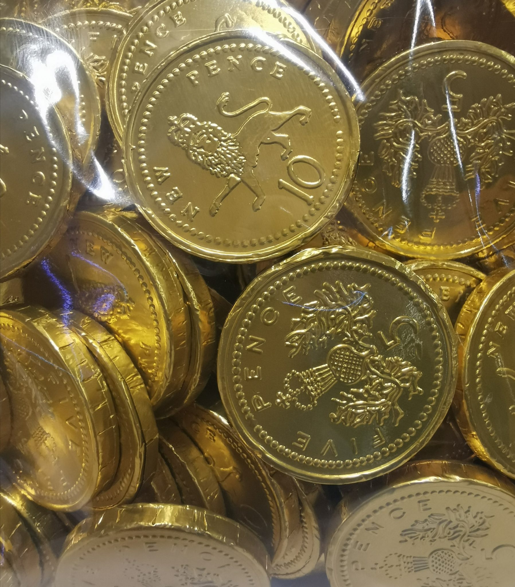Gold Milk Chocolate Coins 1kg Bag Sweets Shop Uk