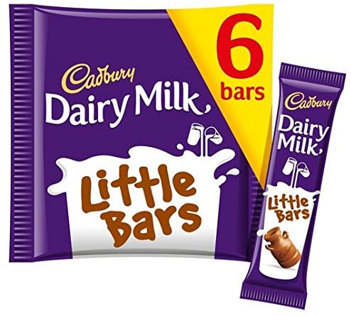 Cadbury Dairy Milk Little Bars 6 Pack 108g