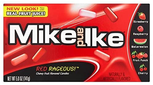Mike And Ike Red Rageous Theatre Box 141g