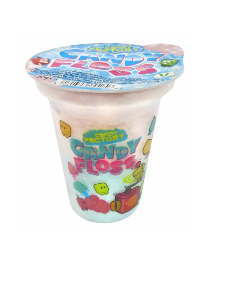 Crazy Candy Factory Candy Floss Cups 20g x 12 | Sweets Shop UK